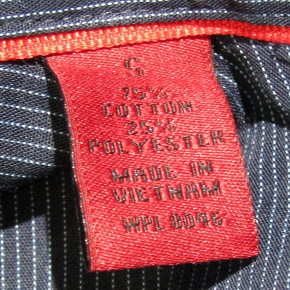 NEW Alfani Stretch Blue Slim Fit Shirt Size S - Picture 5 of 5